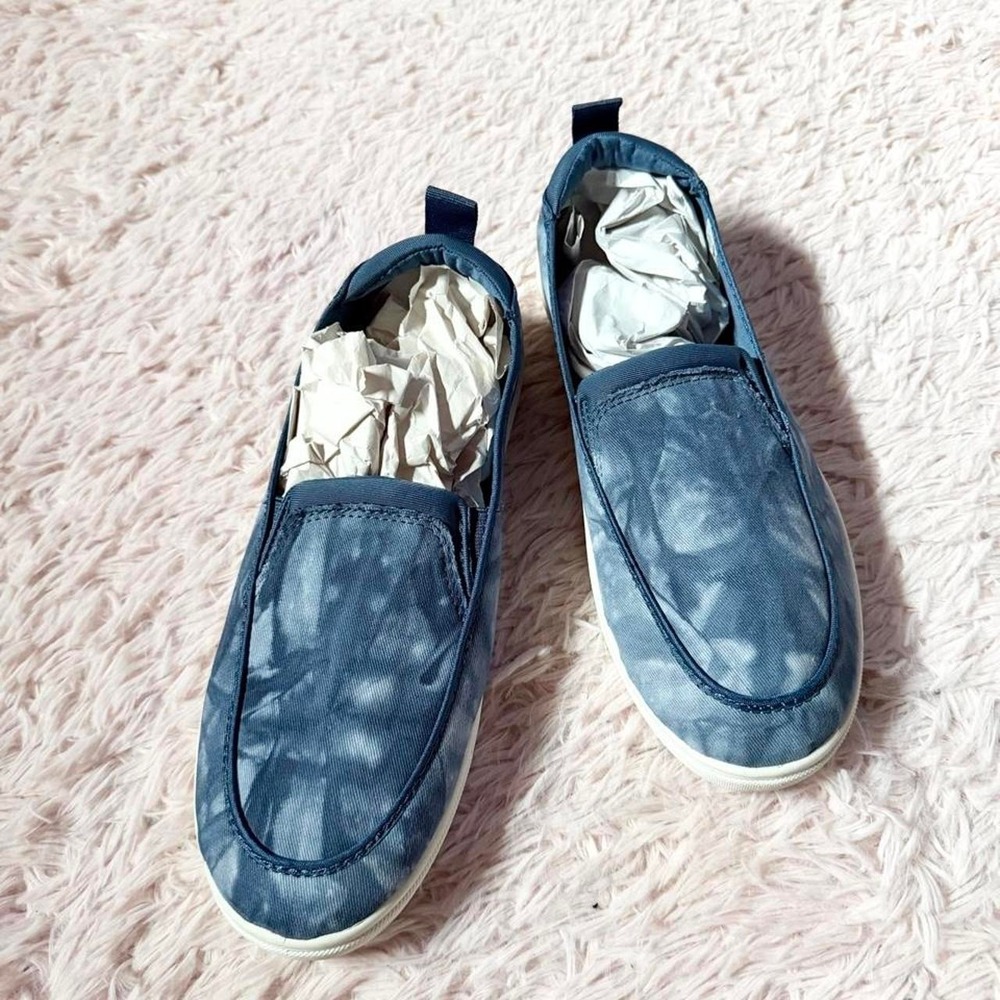 Tie Dye Savvy Ronan Hippie Casual Boho Earthy Slip On Canvas Sneakers Womens 9.5